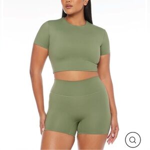 CSB Olive Green Women's Crop Top